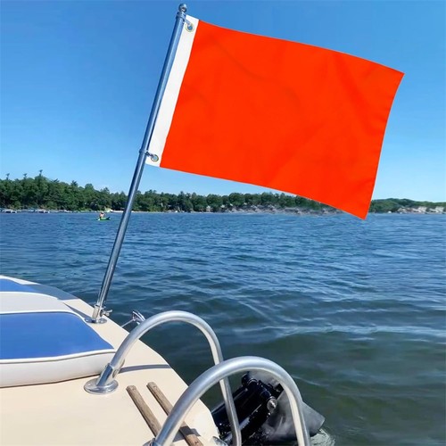 Orange safety flag warning - safety,